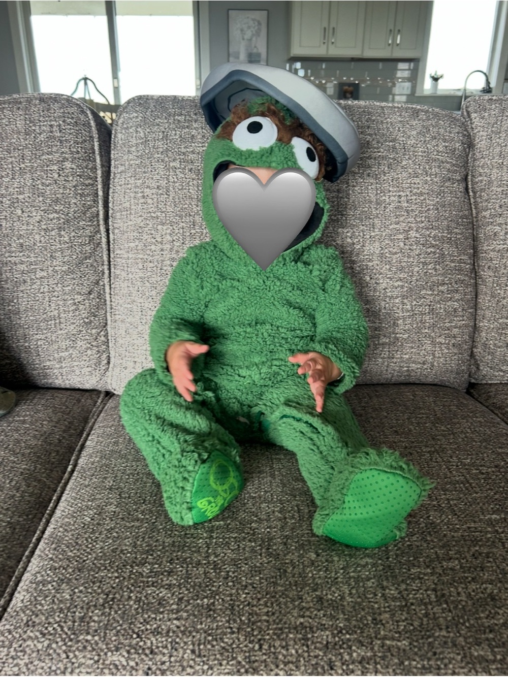 Oscar the grouch Costume - 12-18 months